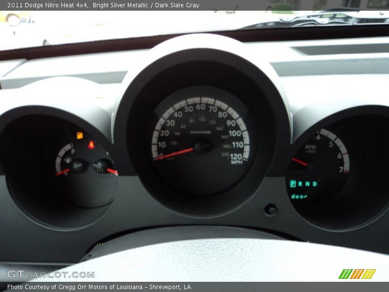 Bright Silver Metallic / Dark Slate Gray 2011 Dodge Nitro Heat 4x4