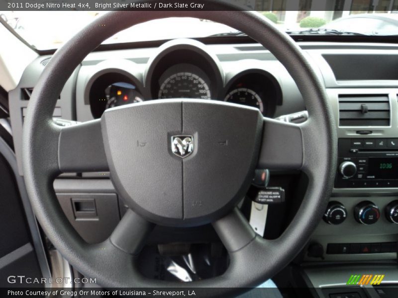 Bright Silver Metallic / Dark Slate Gray 2011 Dodge Nitro Heat 4x4