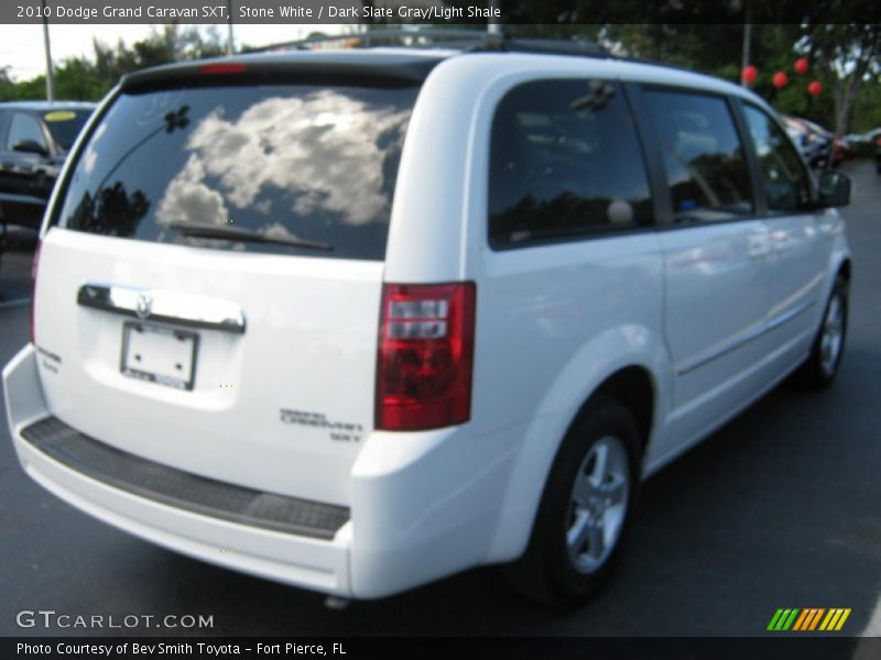 Stone White / Dark Slate Gray/Light Shale 2010 Dodge Grand Caravan SXT