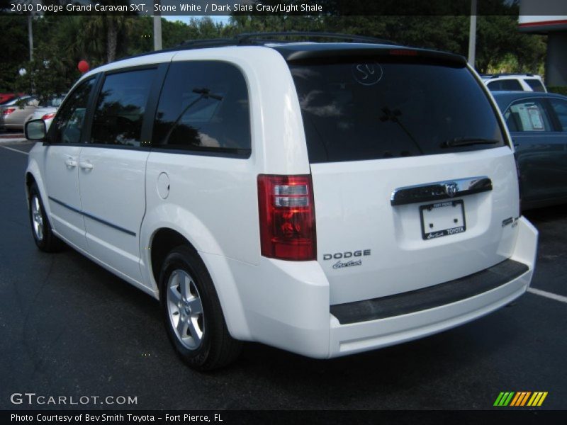 Stone White / Dark Slate Gray/Light Shale 2010 Dodge Grand Caravan SXT