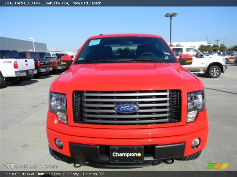 Race Red / Black 2012 Ford F150 FX4 SuperCrew 4x4