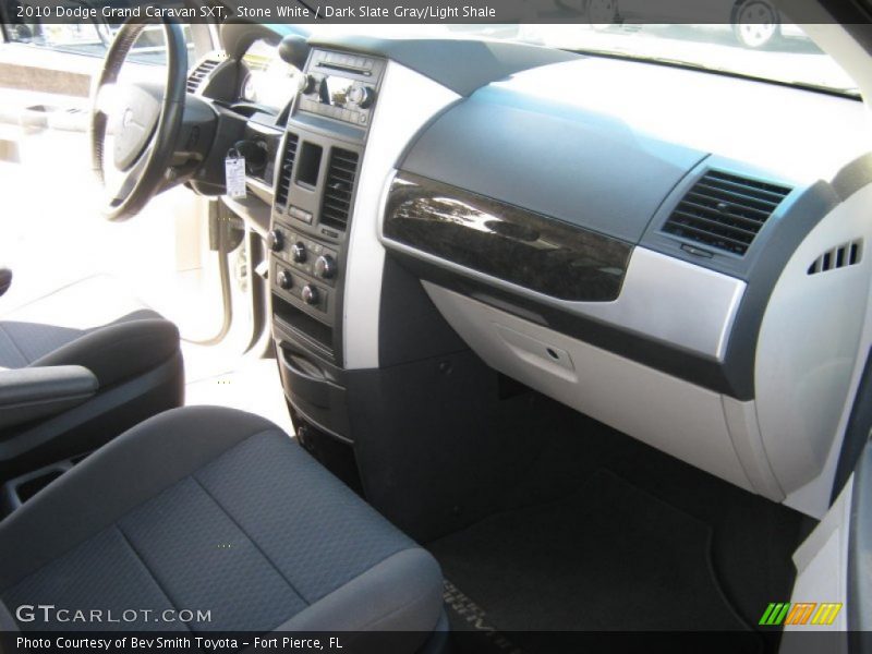 Stone White / Dark Slate Gray/Light Shale 2010 Dodge Grand Caravan SXT