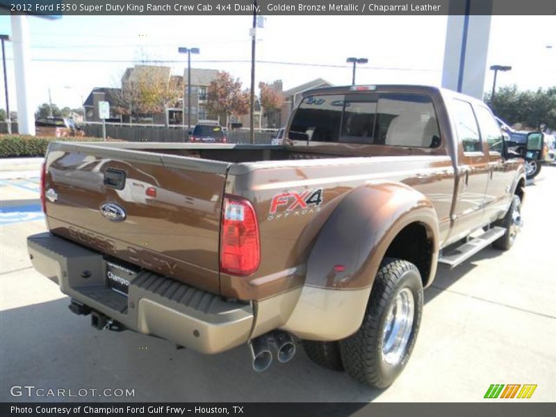 Golden Bronze Metallic / Chaparral Leather 2012 Ford F350 Super Duty King Ranch Crew Cab 4x4 Dually