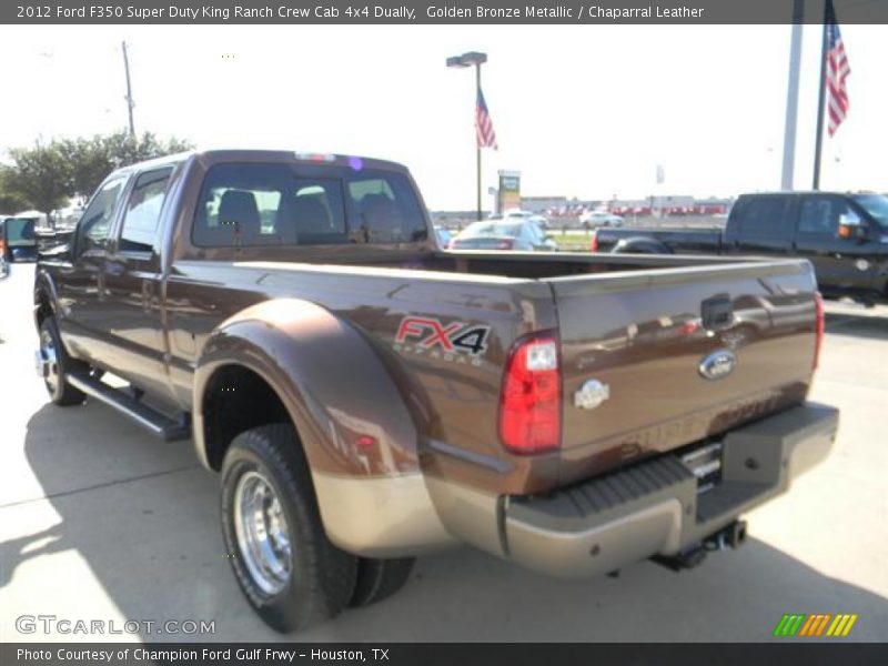 Golden Bronze Metallic / Chaparral Leather 2012 Ford F350 Super Duty King Ranch Crew Cab 4x4 Dually
