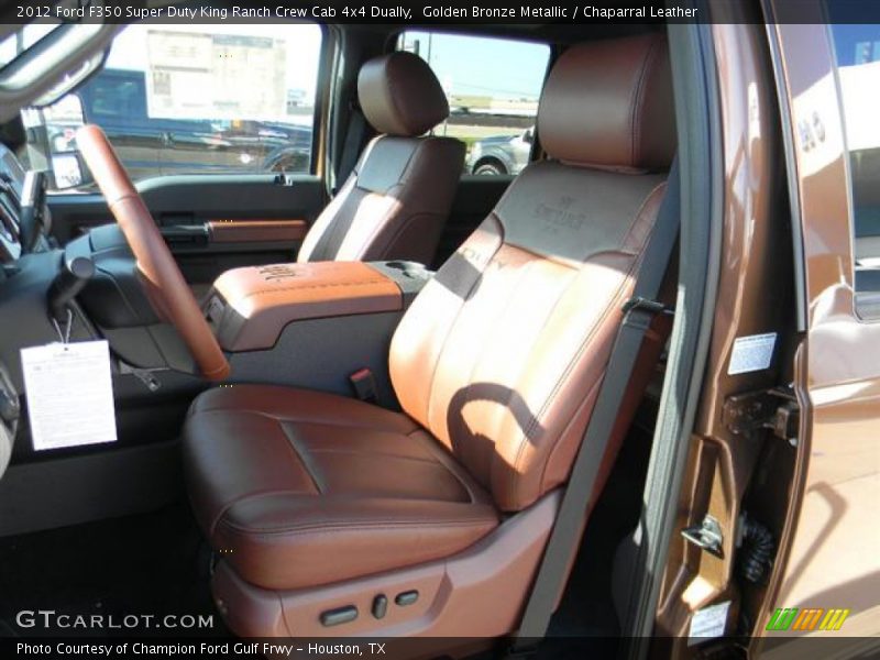  2012 F350 Super Duty King Ranch Crew Cab 4x4 Dually Chaparral Leather Interior