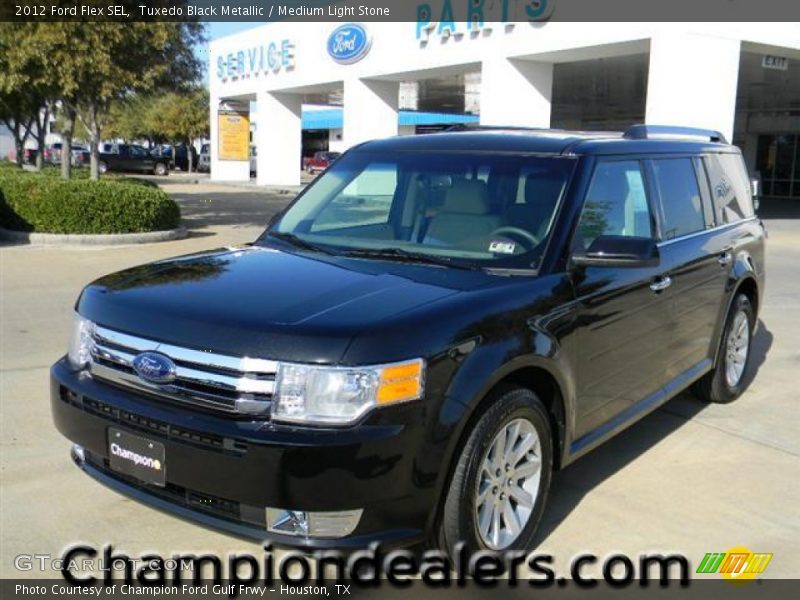 Tuxedo Black Metallic / Medium Light Stone 2012 Ford Flex SEL