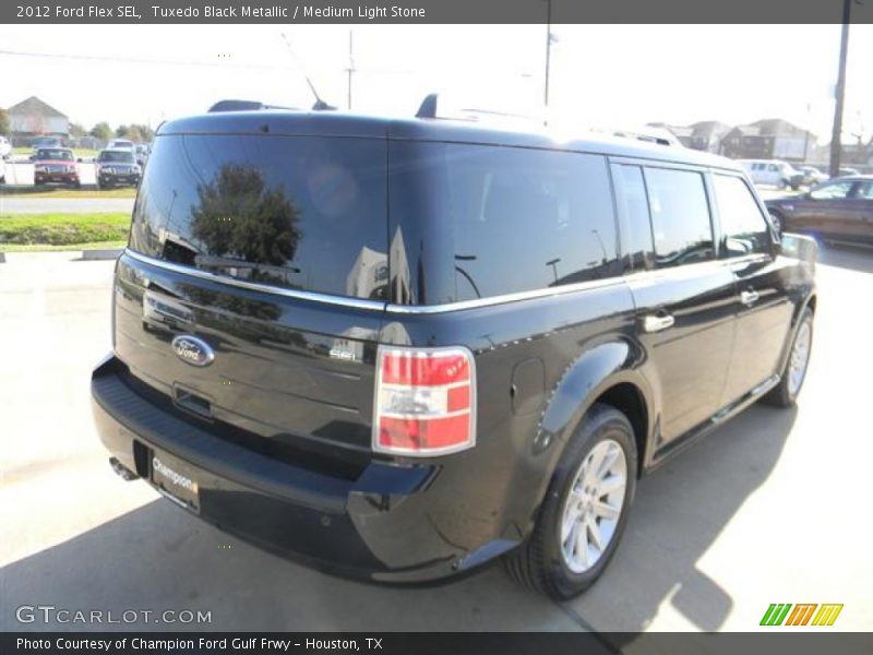 Tuxedo Black Metallic / Medium Light Stone 2012 Ford Flex SEL