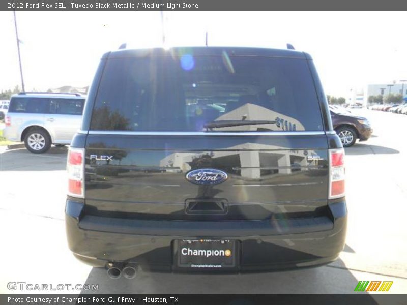 Tuxedo Black Metallic / Medium Light Stone 2012 Ford Flex SEL