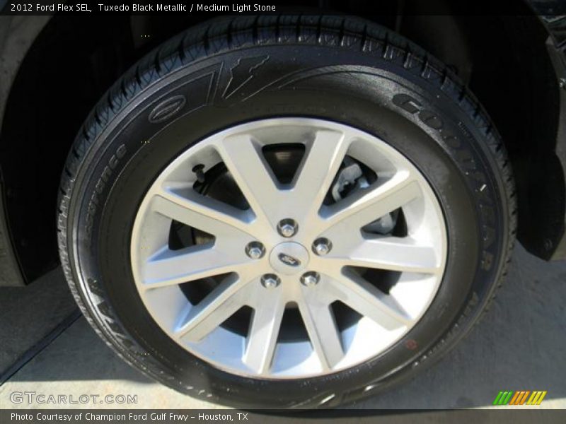 Tuxedo Black Metallic / Medium Light Stone 2012 Ford Flex SEL