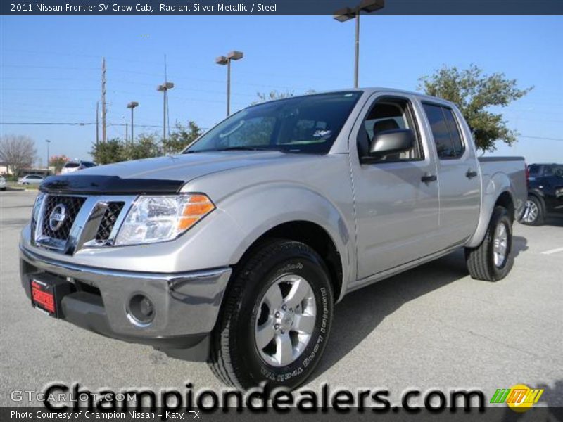 Radiant Silver Metallic / Steel 2011 Nissan Frontier SV Crew Cab