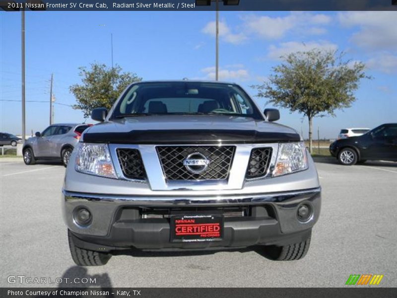 Radiant Silver Metallic / Steel 2011 Nissan Frontier SV Crew Cab