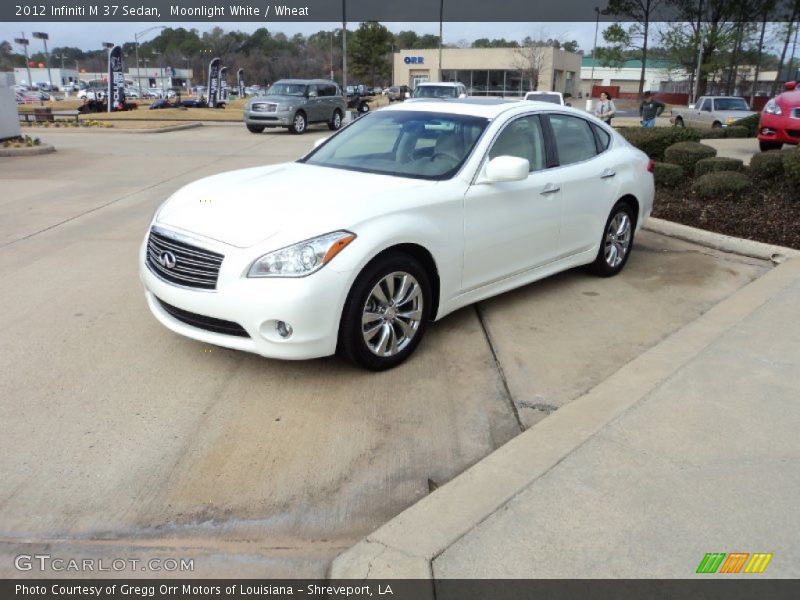 Moonlight White / Wheat 2012 Infiniti M 37 Sedan