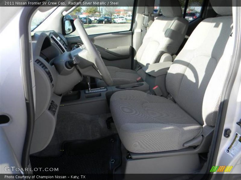 Radiant Silver Metallic / Steel 2011 Nissan Frontier SV Crew Cab