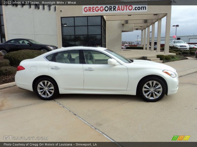 Moonlight White / Wheat 2012 Infiniti M 37 Sedan
