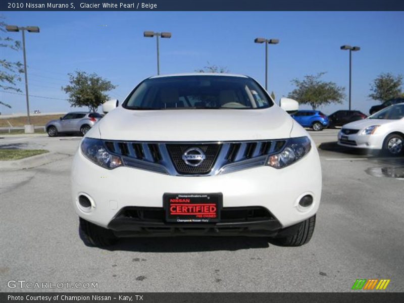Glacier White Pearl / Beige 2010 Nissan Murano S