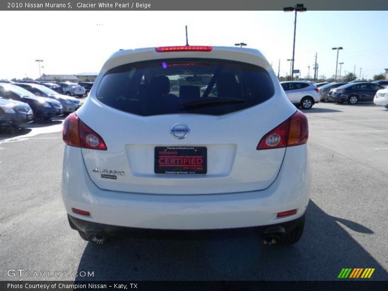 Glacier White Pearl / Beige 2010 Nissan Murano S