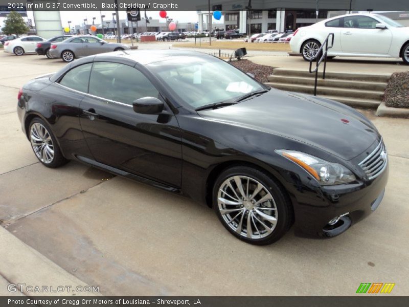 Black Obsidian / Graphite 2012 Infiniti G 37 Convertible