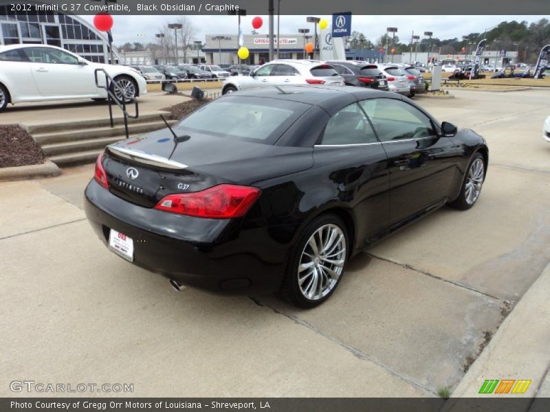 Black Obsidian / Graphite 2012 Infiniti G 37 Convertible