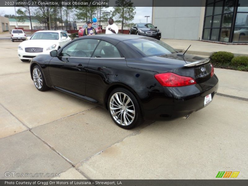 Black Obsidian / Graphite 2012 Infiniti G 37 Convertible