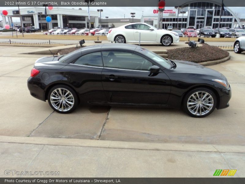 Black Obsidian / Graphite 2012 Infiniti G 37 Convertible