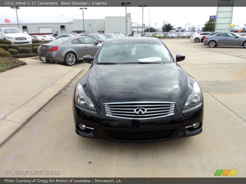 Black Obsidian / Graphite 2012 Infiniti G 37 Convertible