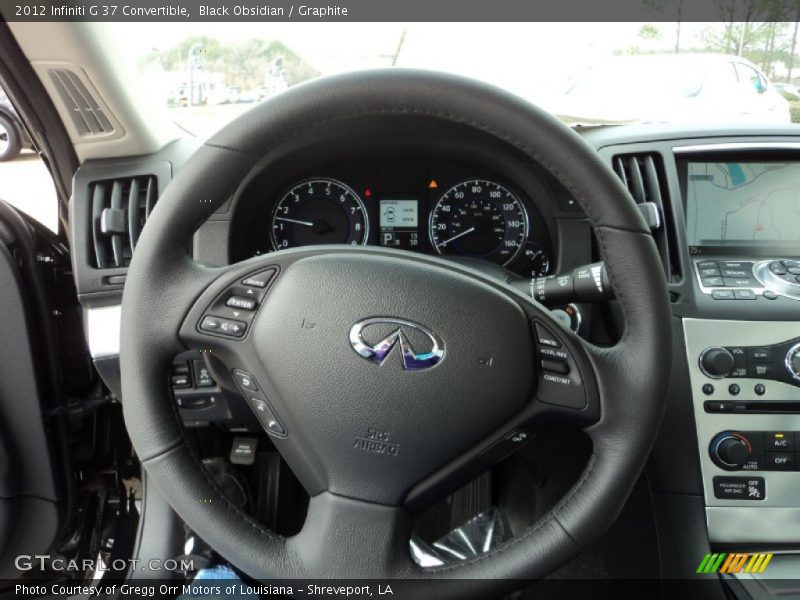 Black Obsidian / Graphite 2012 Infiniti G 37 Convertible
