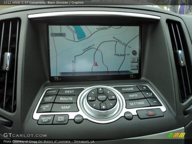 Black Obsidian / Graphite 2012 Infiniti G 37 Convertible