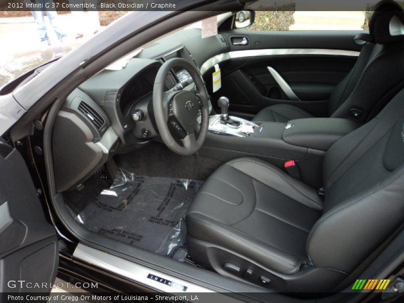  2012 G 37 Convertible Graphite Interior