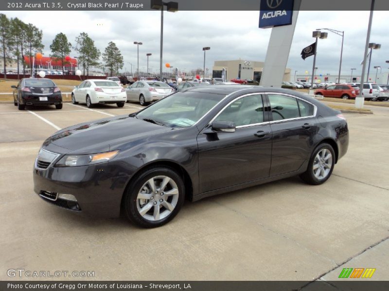 Crystal Black Pearl / Taupe 2012 Acura TL 3.5