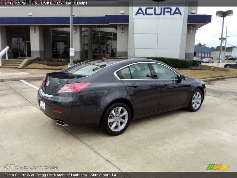 Crystal Black Pearl / Taupe 2012 Acura TL 3.5