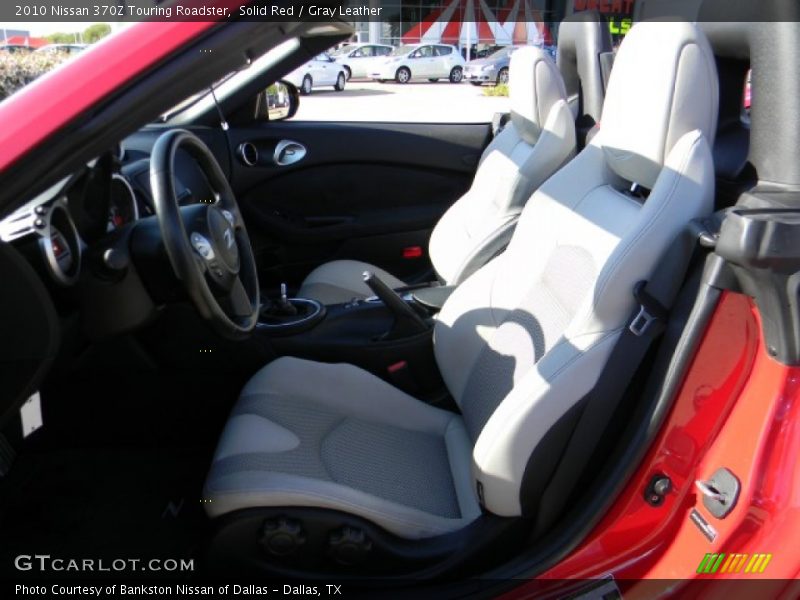 Solid Red / Gray Leather 2010 Nissan 370Z Touring Roadster
