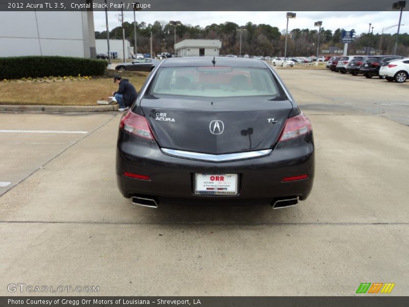 Crystal Black Pearl / Taupe 2012 Acura TL 3.5