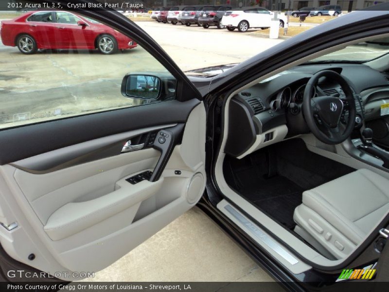 Crystal Black Pearl / Taupe 2012 Acura TL 3.5