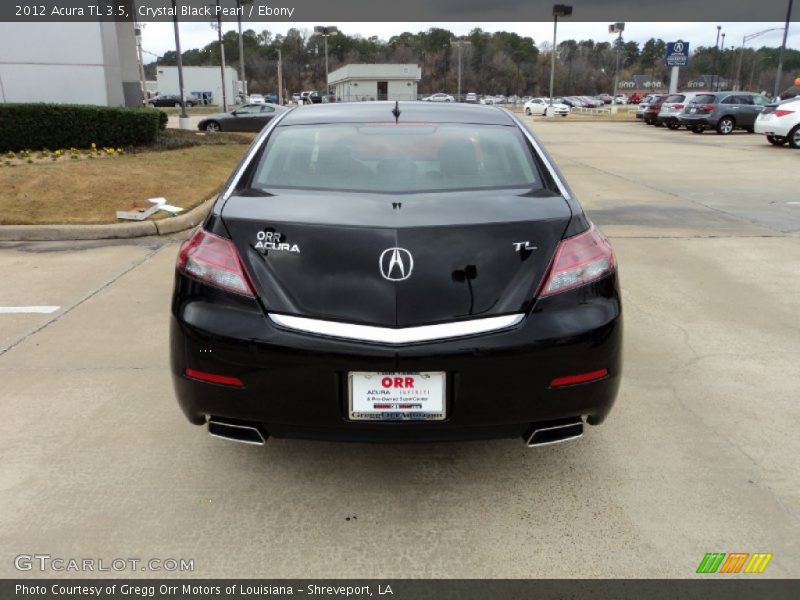 Crystal Black Pearl / Ebony 2012 Acura TL 3.5