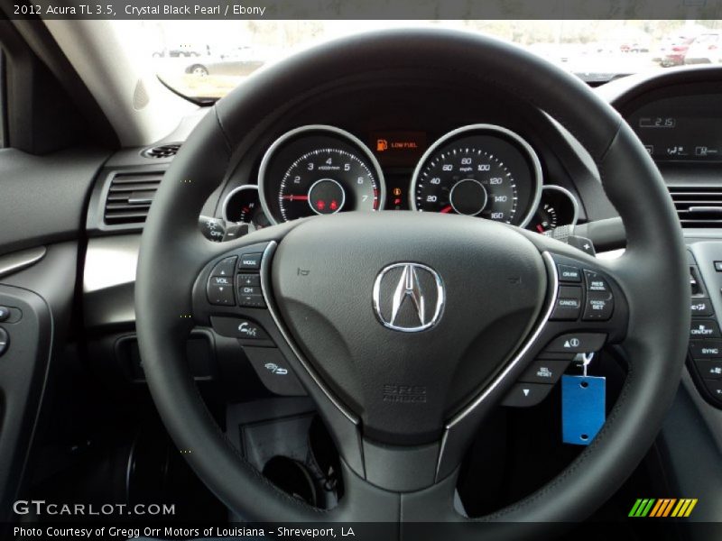 Crystal Black Pearl / Ebony 2012 Acura TL 3.5