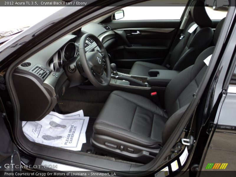 Crystal Black Pearl / Ebony 2012 Acura TL 3.5