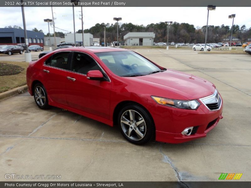 Basque Red Pearl / Ebony 2012 Acura TSX Special Edition Sedan