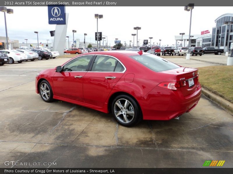 Basque Red Pearl / Ebony 2012 Acura TSX Special Edition Sedan