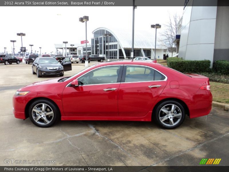 Basque Red Pearl / Ebony 2012 Acura TSX Special Edition Sedan