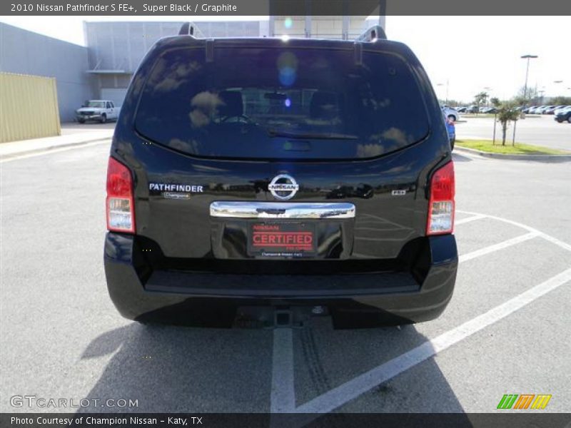 Super Black / Graphite 2010 Nissan Pathfinder S FE+
