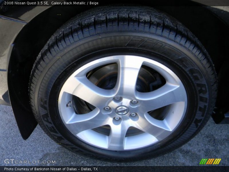 Galaxy Black Metallic / Beige 2008 Nissan Quest 3.5 SE