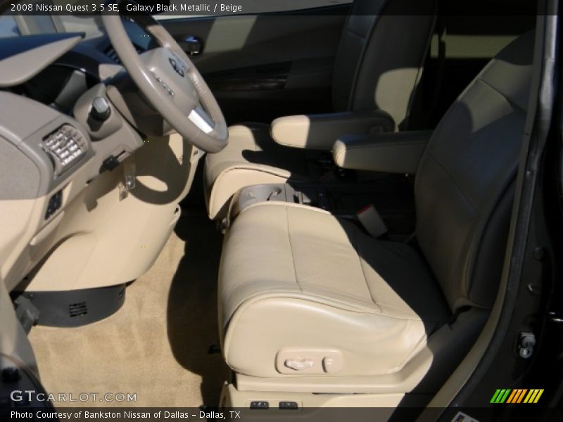 Galaxy Black Metallic / Beige 2008 Nissan Quest 3.5 SE