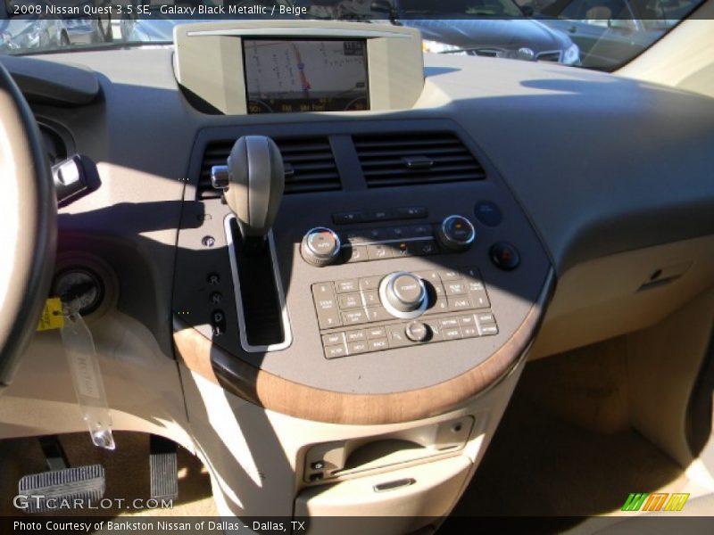 Galaxy Black Metallic / Beige 2008 Nissan Quest 3.5 SE