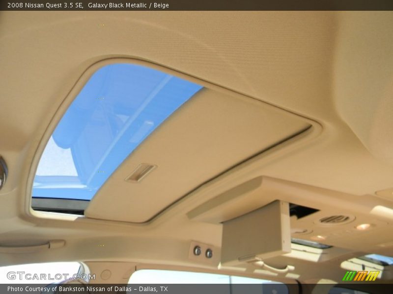 Galaxy Black Metallic / Beige 2008 Nissan Quest 3.5 SE