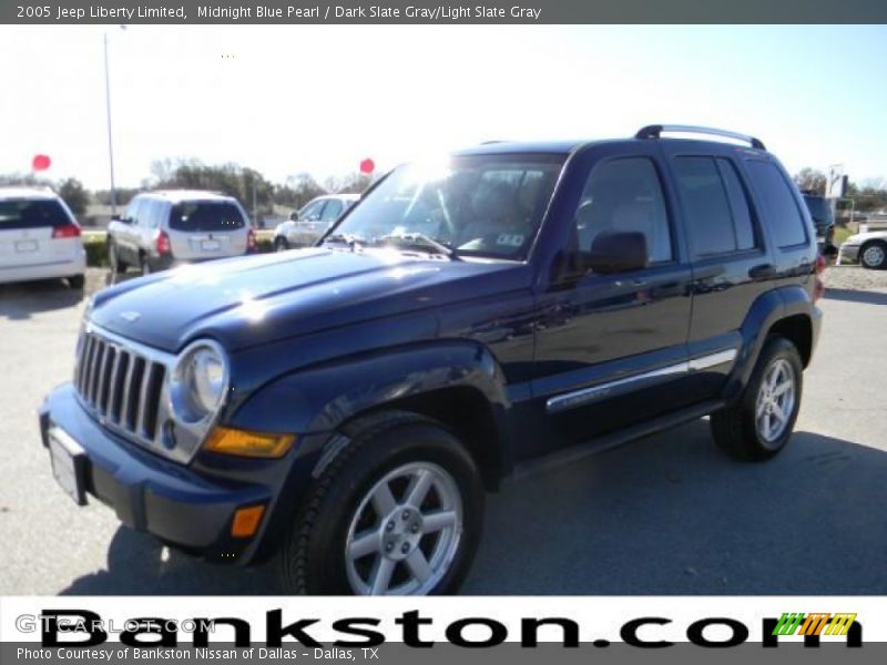 Midnight Blue Pearl / Dark Slate Gray/Light Slate Gray 2005 Jeep Liberty Limited