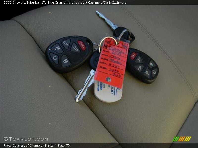 Blue Granite Metallic / Light Cashmere/Dark Cashmere 2009 Chevrolet Suburban LT