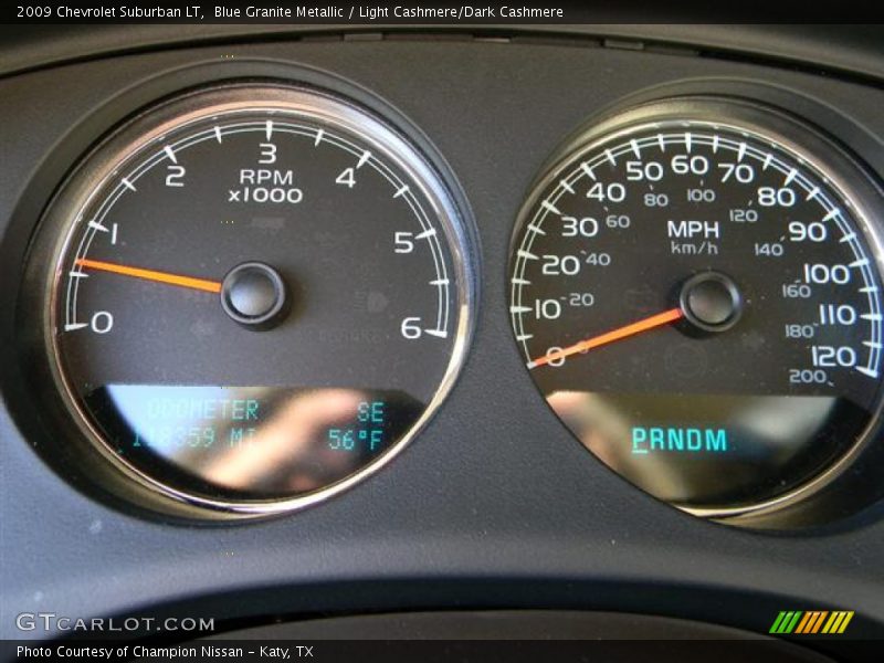 Blue Granite Metallic / Light Cashmere/Dark Cashmere 2009 Chevrolet Suburban LT