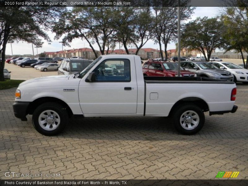 Oxford White / Medium Dark Flint 2010 Ford Ranger XL Regular Cab