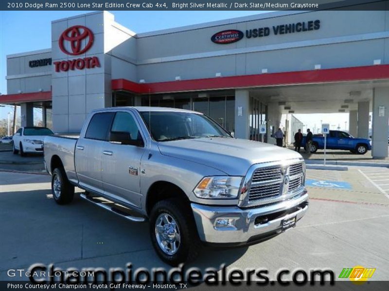 Bright Silver Metallic / Dark Slate/Medium Graystone 2010 Dodge Ram 2500 Lone Star Edition Crew Cab 4x4