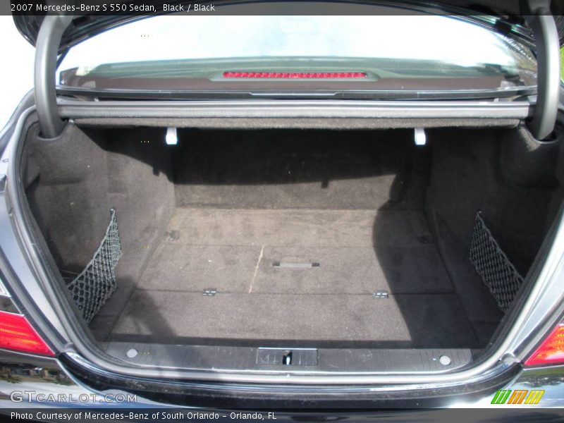 Black / Black 2007 Mercedes-Benz S 550 Sedan